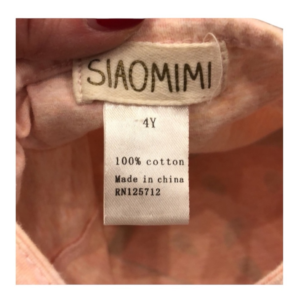 Siaomimi Peach Watermelon Dress 4T/4 - Picture 3 of 5
